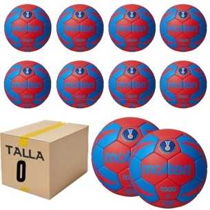 Pack 10 Balones Molten 3200 Talla 0 Azul-Rojo