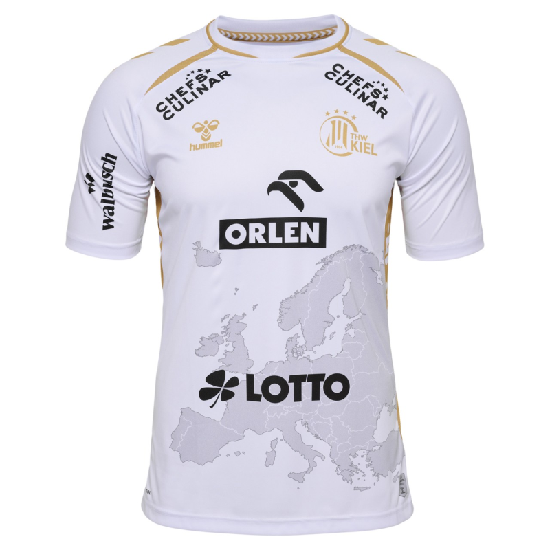 Camiseta Hummel  Oficial THW KIEL Blanco/oro