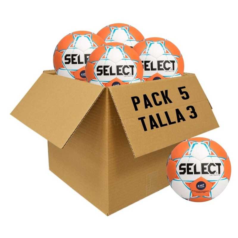 Pack de 5 Balones de Balonmano Select Ultimate T-3
