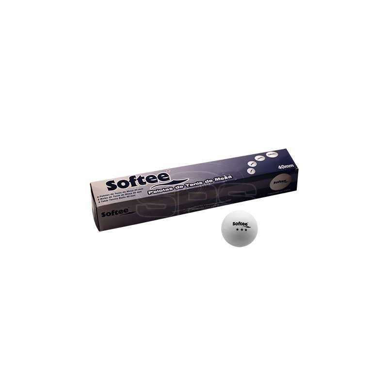 Caja 6 Pelotas Tenis de Mesa Softee